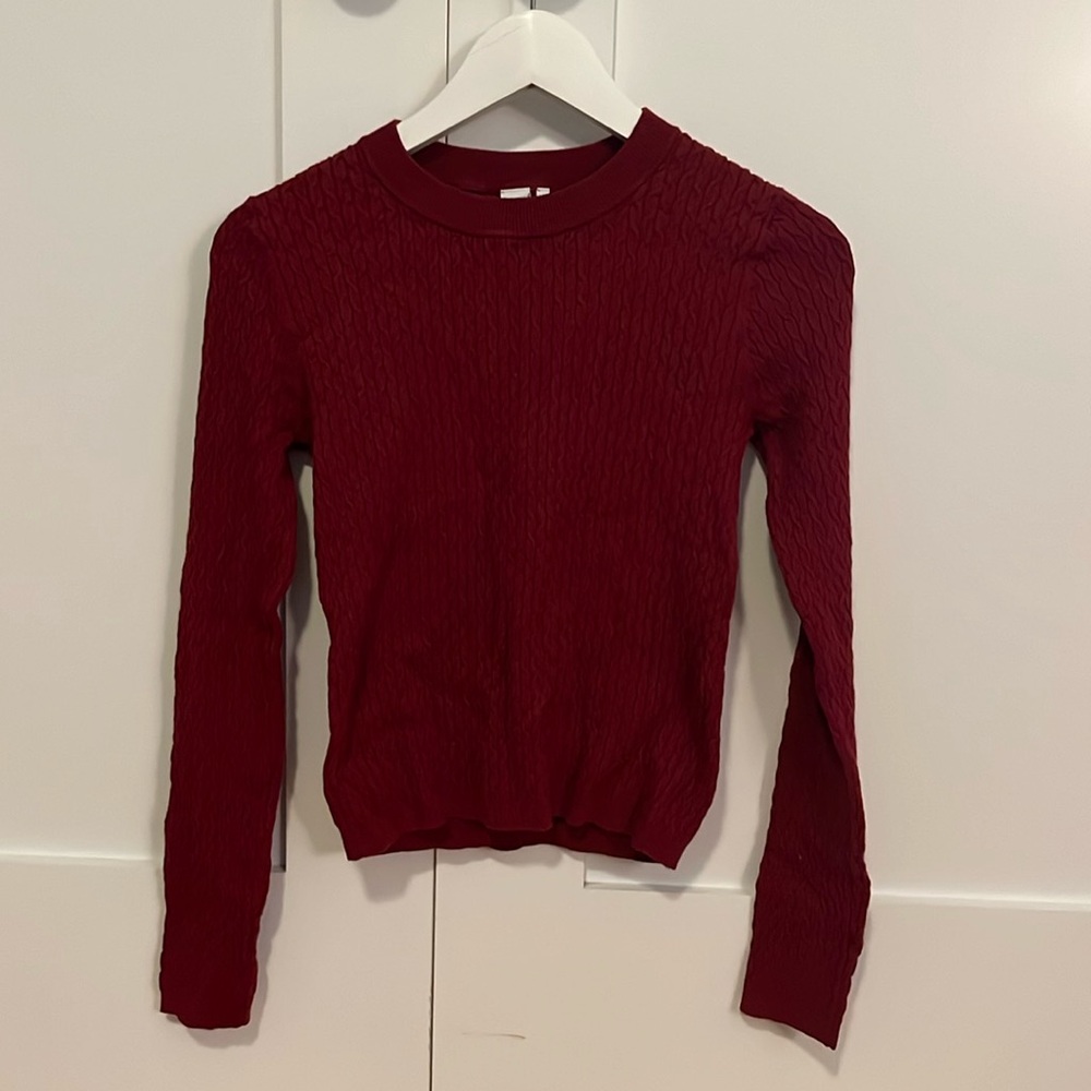 red sweater